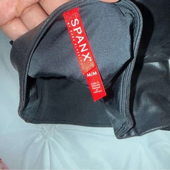 Spanx Faux Leather Moto Leggings - Picture 4 of 8